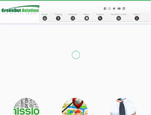 Tablet Screenshot of greendot-aviation.com
